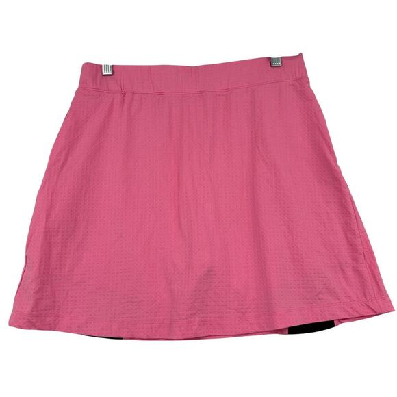 Bette & Court Skort Size M Pink Black Textured Knit Stretch Pull On Tennis Golf - Picture 6 of 10